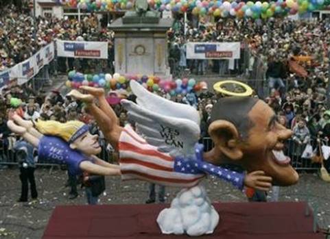 The German view of Obama - Dusseldorf Parade...