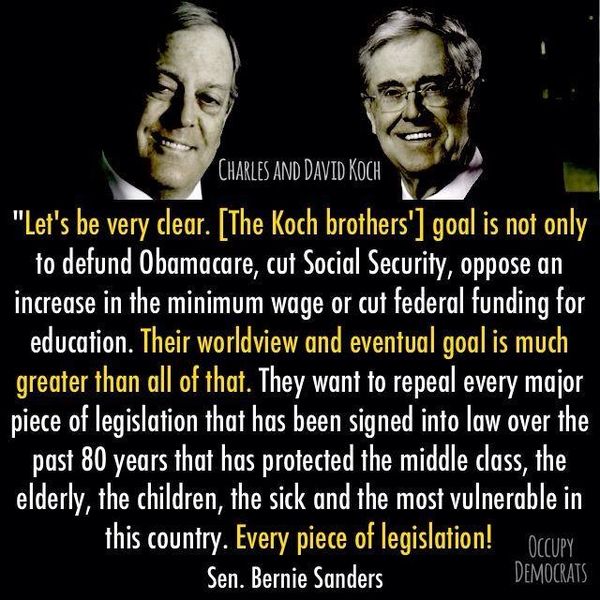 Koch partial policy's  and started Birchers in the...