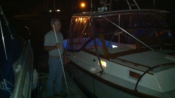 This is him last summer with the boat he just sold...
