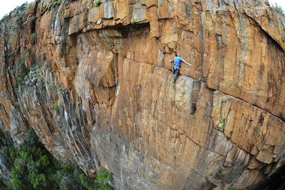 Rock climbing in S. Africa...