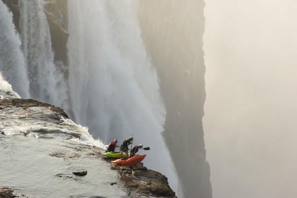 Extreme kayaking at victoria Falls, Zimbabwe...