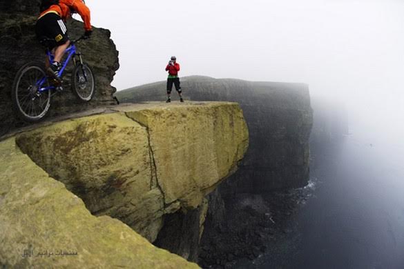 Biking on the cliffs of Moher...