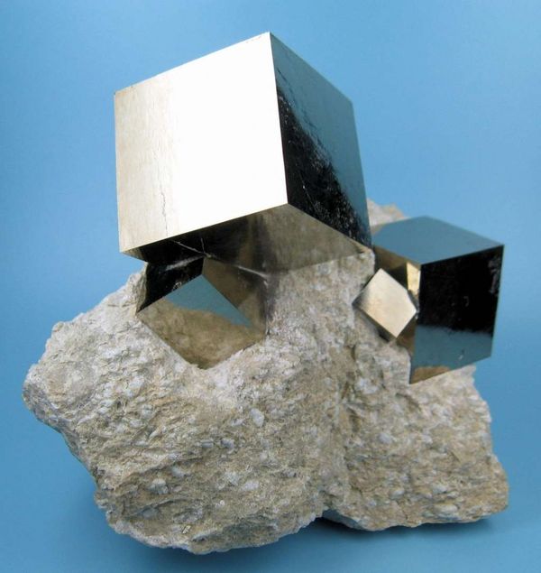 Natural pyrite cubes....