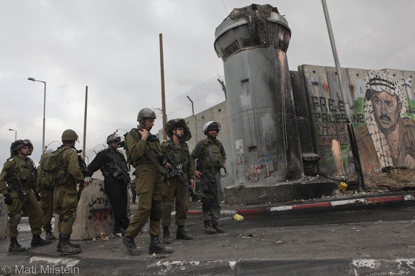 IDF patrols the wall....