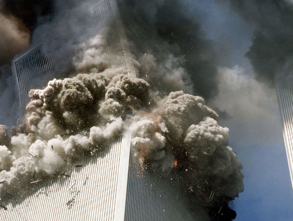 South Tower onset of collapse....