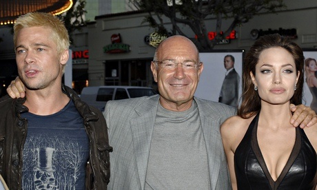 Producer Arnon Milchan with Brad Pitt and Angelina...