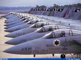 Israeli Air Force jets. Palestinians have no jets ...