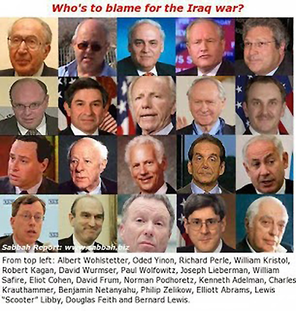 More Zionist Neocons who pushed for war with Iraq....