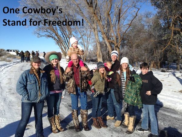 LaVoy(center) with part of his large family at the...