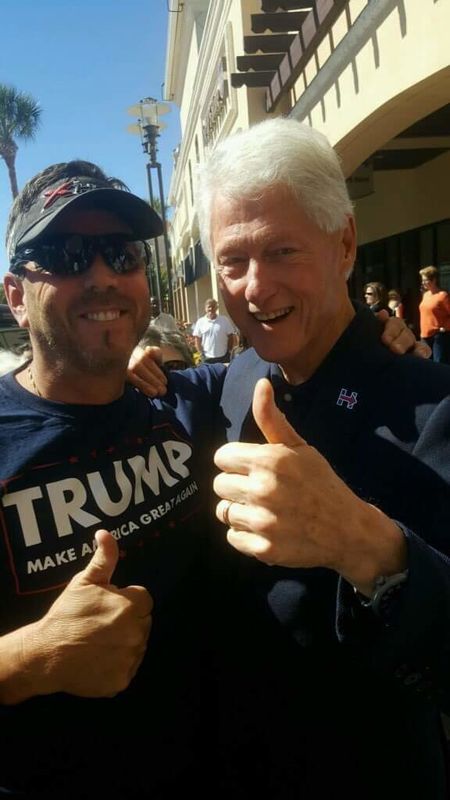 Bill sucking up to a Trump supporter letting the w...