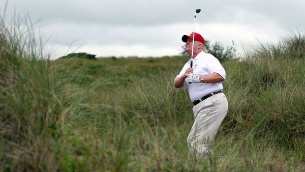 Like all things trumpity, he sucks at golf too. Pr...