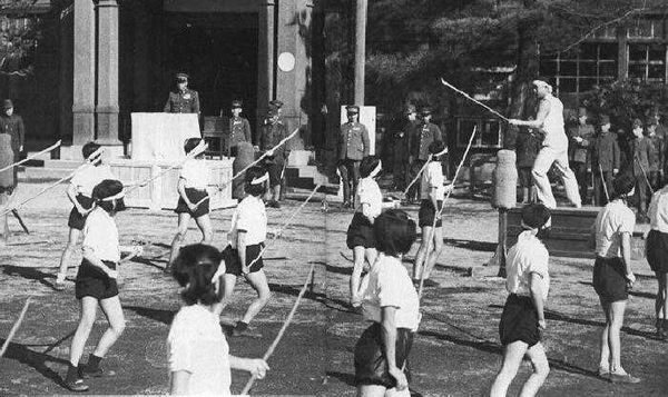 Japanese children training for the final battle....