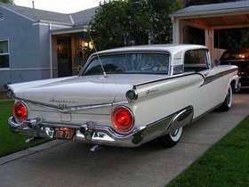 1959 white Ford Galaxie...