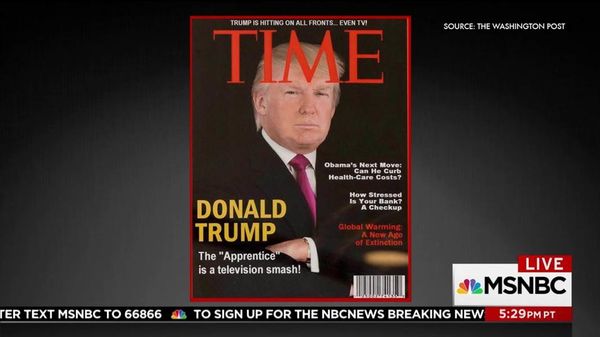 Fake Time cover Trump had made up!...