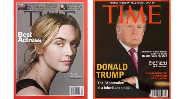 Trumps fake Time cover on right!...