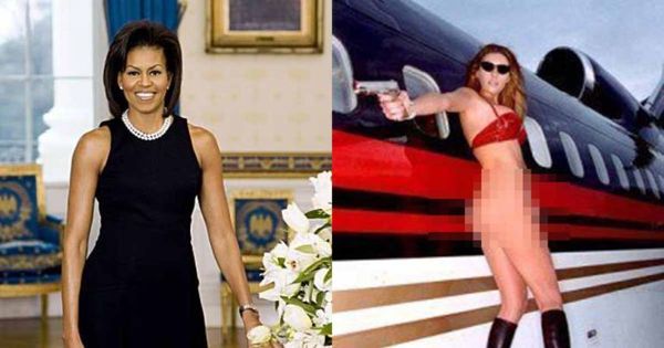 The real First Lady is on the left.  Get the hint ...