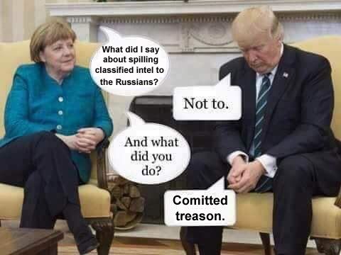 He got pissed at Merkel for not bowing to his frau...
