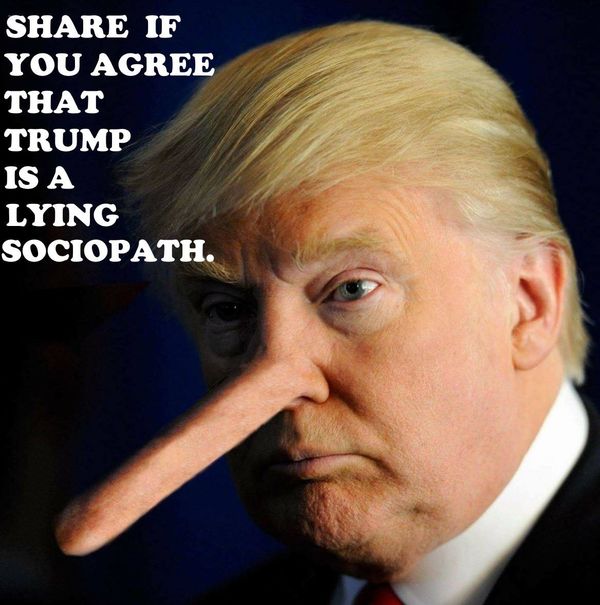 He's a lying narcisasist...