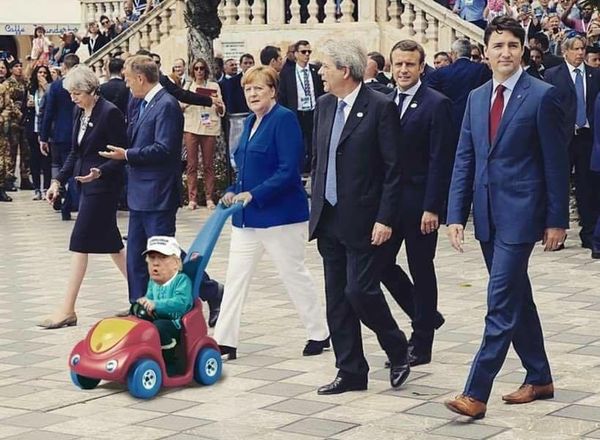 Little boy Frumpfass at G20...