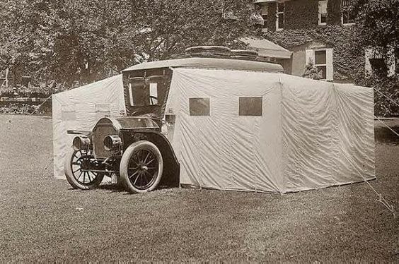 This is a travel tent accessory  built in 1910....