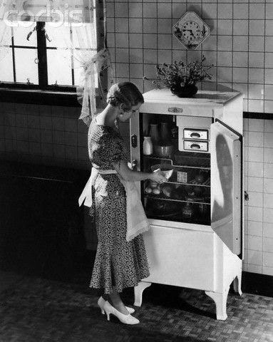 This is a 1920’s refrigerator. Only the elite coul...