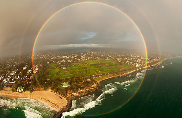 In rare cases, you can see a rainbow at 360 from t...