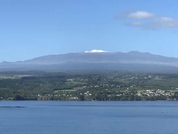 Volcano  in Hilo saying Good morning.....