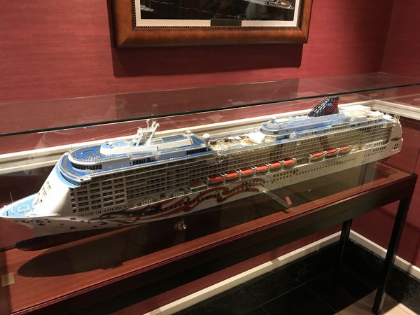 Model of our ship ;~~ Pride of America, is that ju...