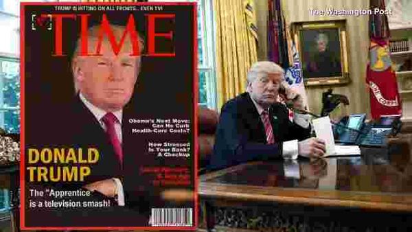 Fake Time cover Trump had made up!...