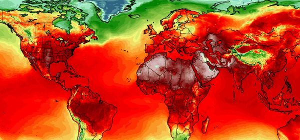 last weeks heat map of the world.  Climate change....