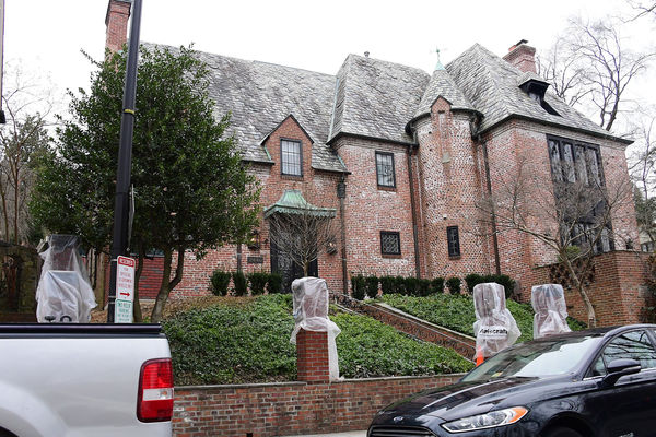 The Obamas' home in the Kalorama neighborhood of W...