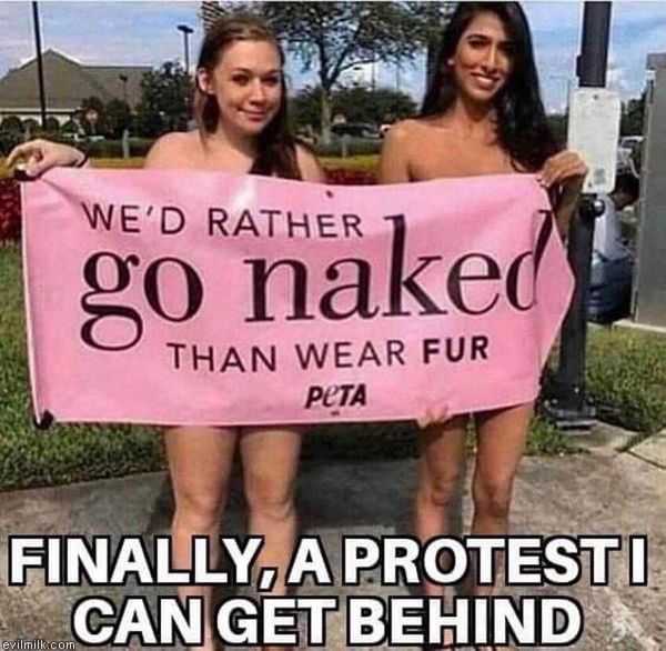 My protests are all about fun......
