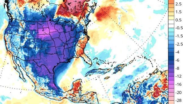 GFS TEMP ANOMALY (C) for OCT 12...