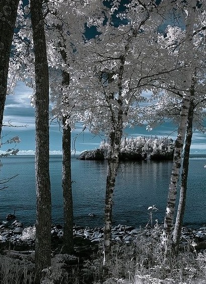 Lake Superior with a fall frost.....
