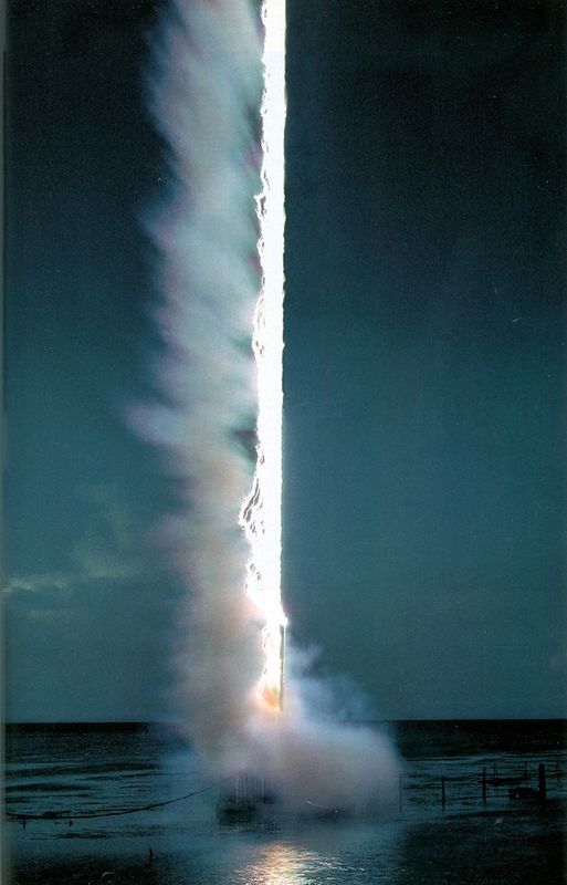 A bolt of lightning hitting the water.. bet it was...
