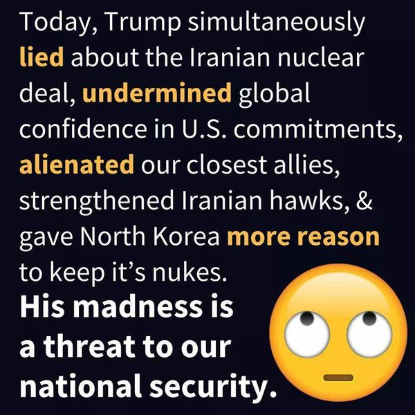 trumps needless hate for Iran is not new and is no...
