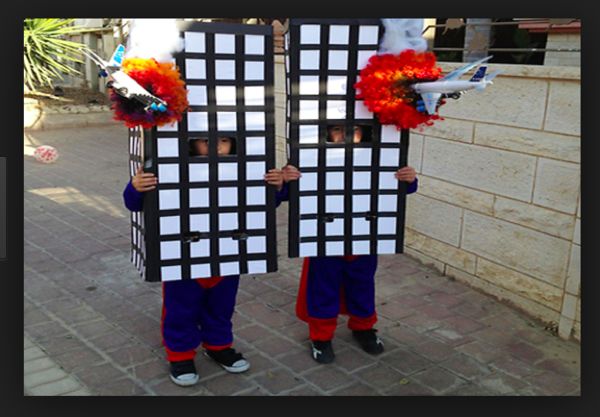 Purim costumes--indoctrinating innocent children t...