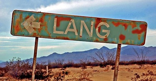 An old Lang sign just for you.....