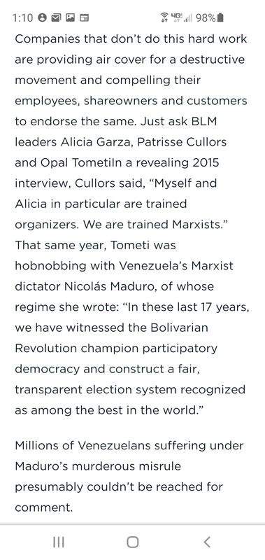 And this is Ms.Tometis view on the Marxist Maduro ...