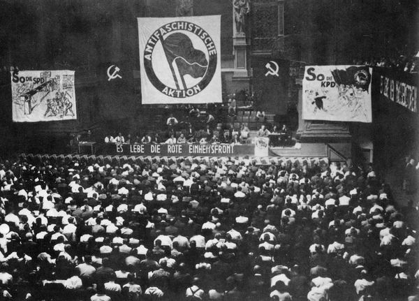 Berlin, Germany 1932 Antifaschistische Aktion (Ant...