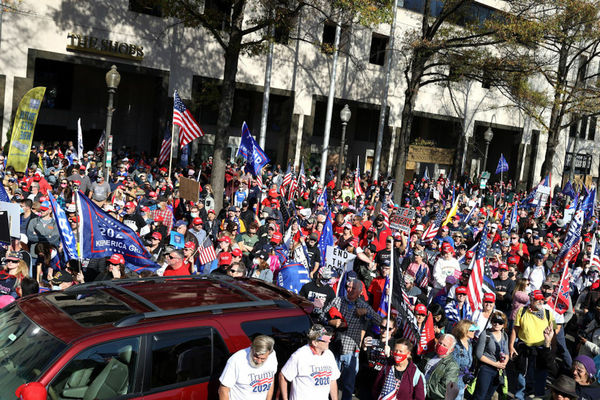 millions rally after election for president...