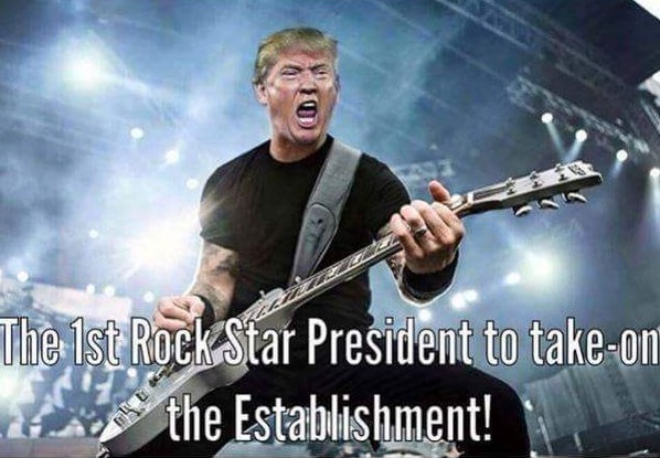 "Rock on, Mister President!"...