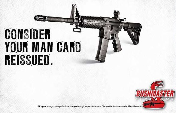 Assault weapons advertised to man boys insecure in...