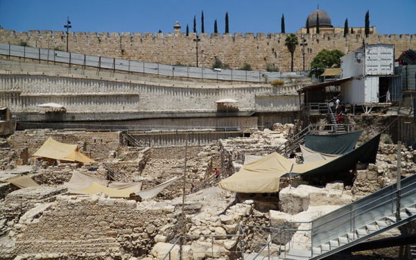 Jerusalem Parking Lot Excavation Area...