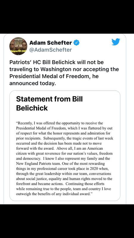 Let’s all congratulate Bill Belichick...