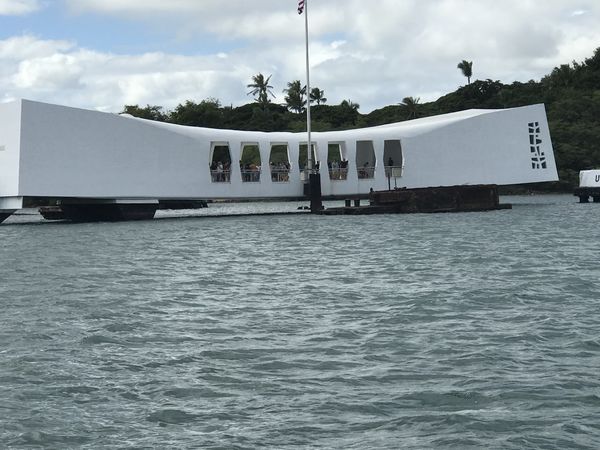 Pearl Harbor memorial~~ tears fell freely after al...