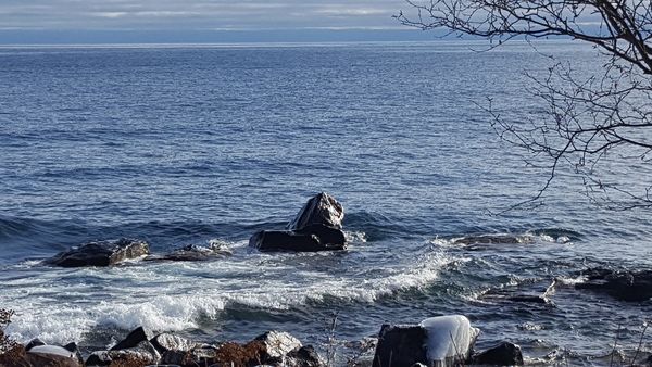 Seal rock, the north shore of Lake Superior..  I w...