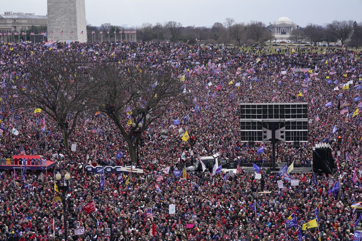 tens of millions attended rally of presient Trump...