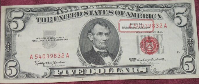 1963 series UNITED STATES NOTE--a collectible piec...