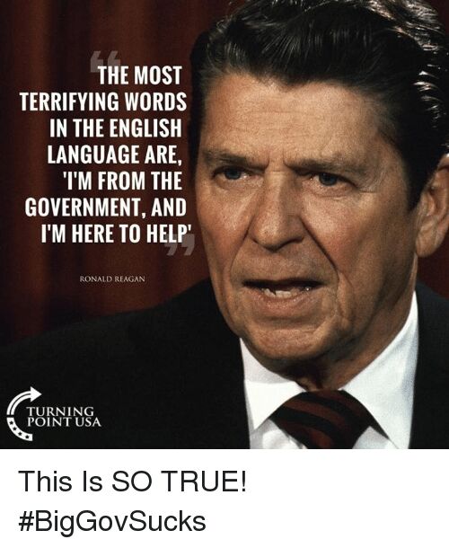 Ronald Reagan would not believe so many of our cit...